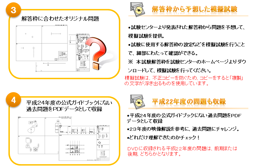 １級教材の特徴続き